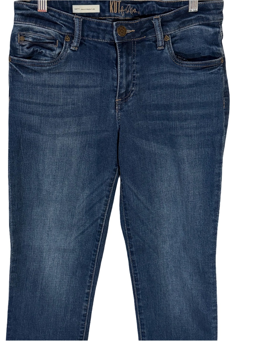 Kut from the Kloth Mid Rise Kloth Katy Ankle Straight Leg - Picture 4 of 9